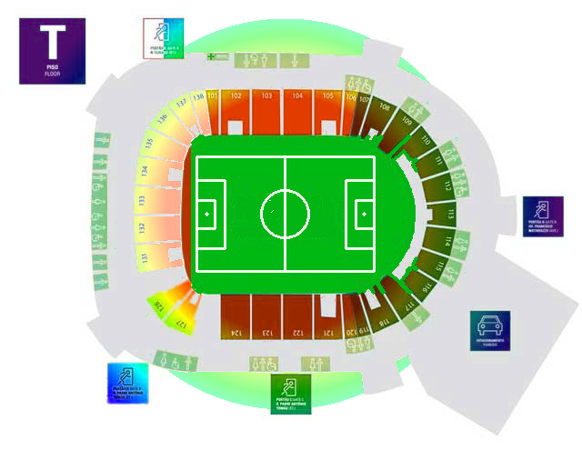 Allianz Parque seating map