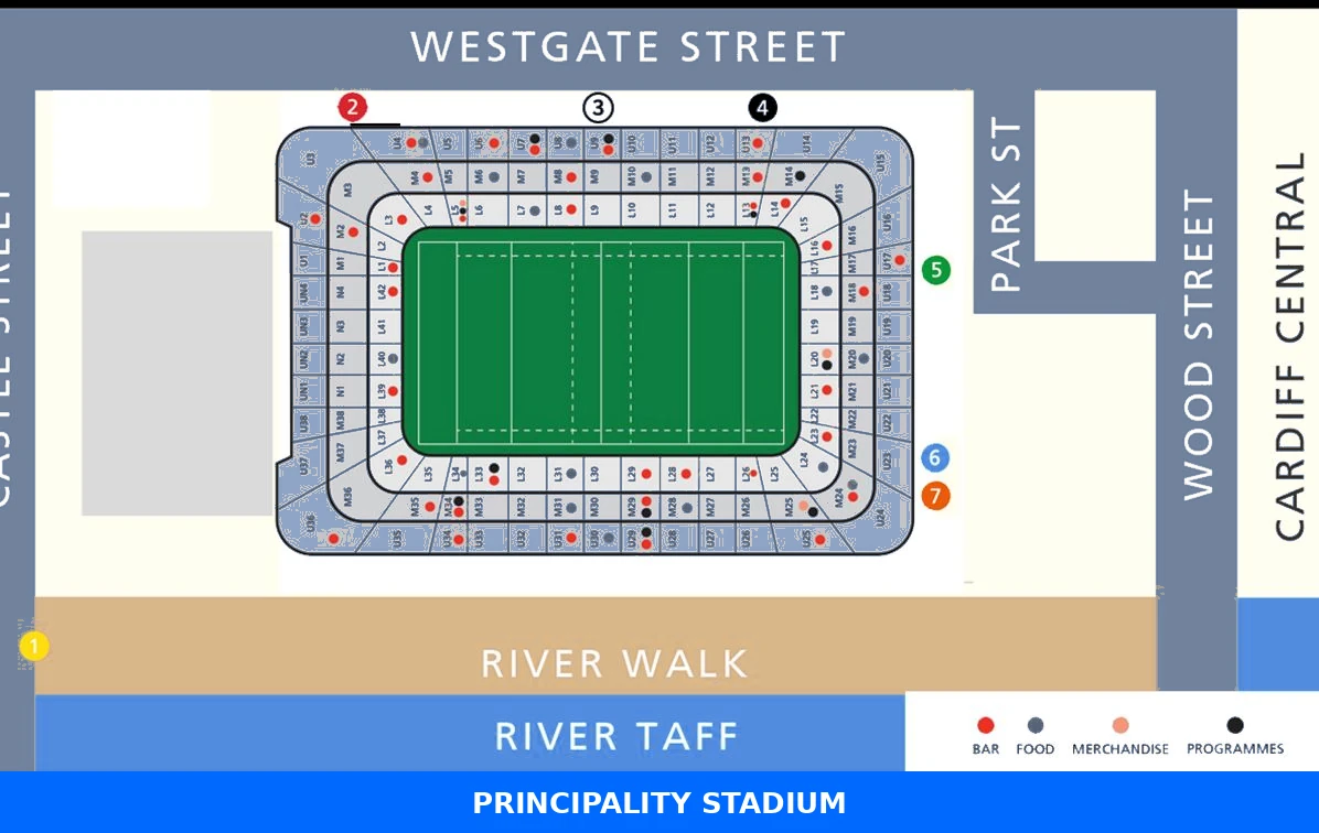 Principality Stadium seating plan