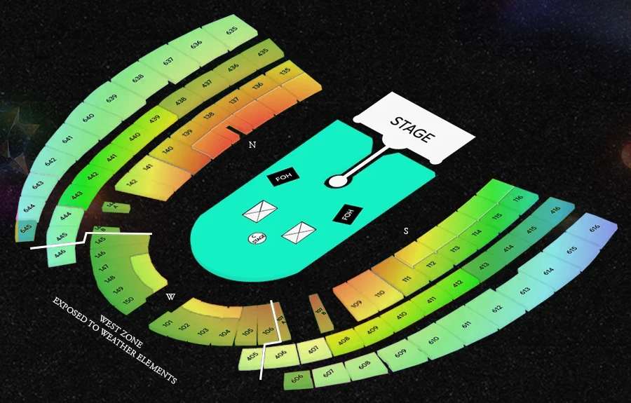 Singapore National Stadium seating map