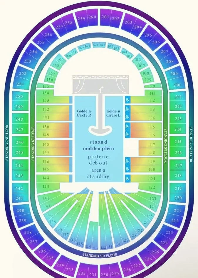 AFAS Dome seating plan