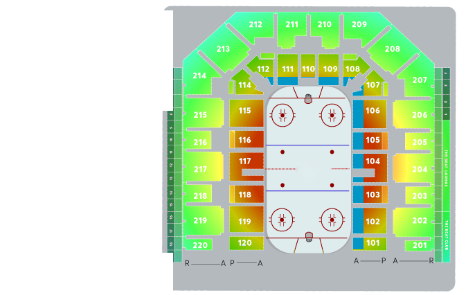 Utilita Arena Sheffield seating plan
