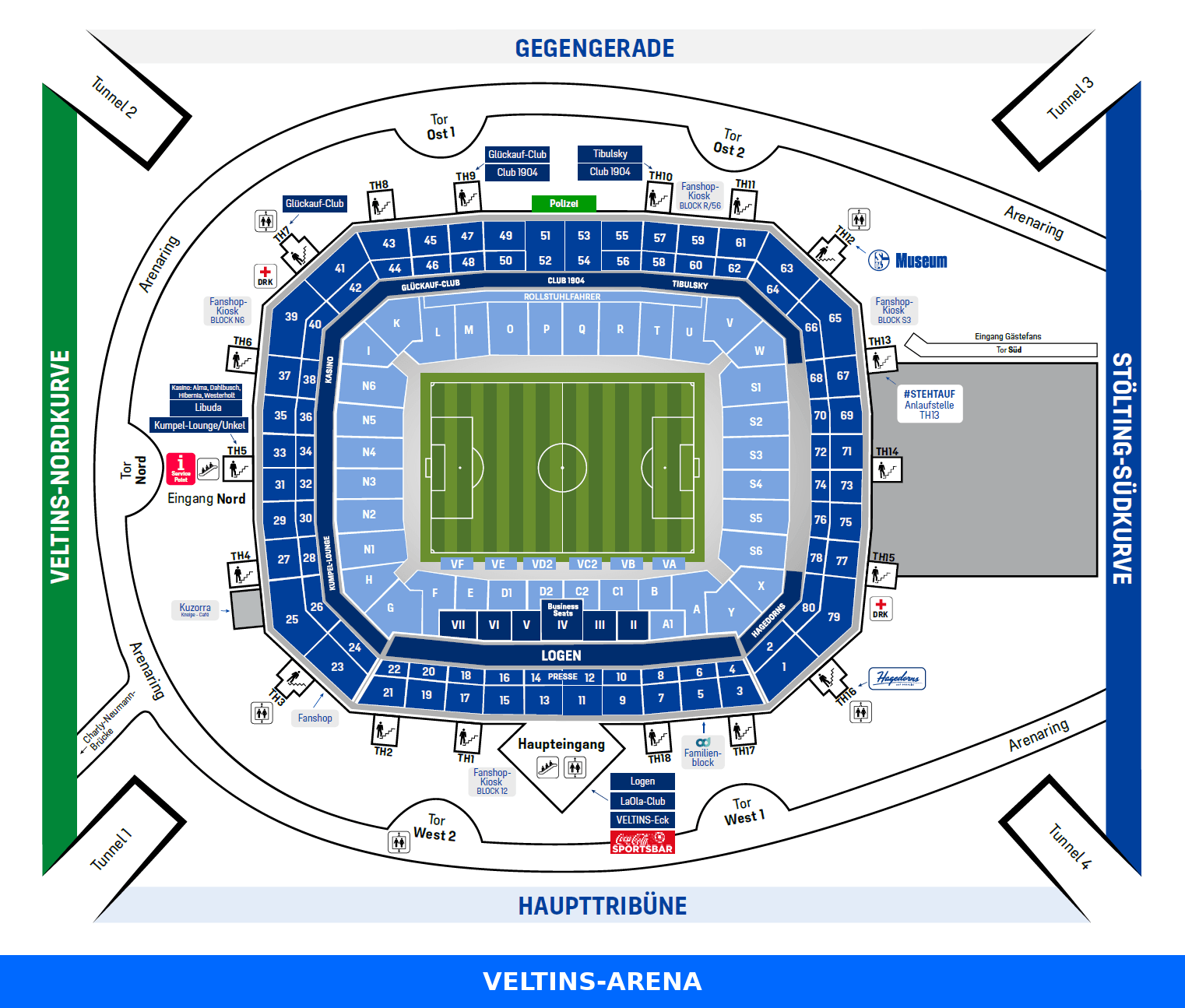 Veltins-Arena seating plan
